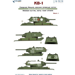 1:72 Colibri Decals 72172 - KV-1 Soviet Heavy Tank (with welded turret), Part 1