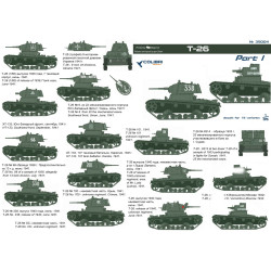 1:35 Colibri Decals 35004 - Т-26 / Т-26 Soviet tank. Part 1