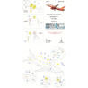 1:144 MicroDesign MD144201 - Photo Etched Detail Set for Superjet-100 (Zvezda 7009)