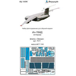 1:144 MicroDesign MD144206 - Photo Etched Detail Set for IL-76 Interior (Zvezda 7011, 7024, 7029)