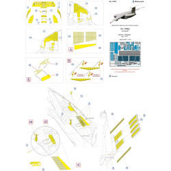 1:144 MicroDesign MD144206 - Photo Etched Detail Set for IL-76 Interior (Zvezda 7011, 7024, 7029)