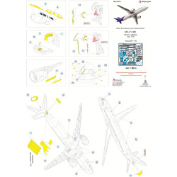 1:144 MicroDesign MD144213 - Photo Etched Detail Set for MS-21-300 (Zvezda 7033)