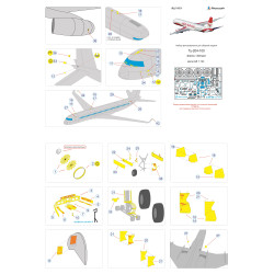 1:144 MicroDesign MD144214 - Photo Etched Detail Set for Tu-204-100 (Zvezda)