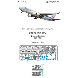 1:144 MicroDesign MD144219 - Photo Etched Detail Set for Boeing 767-300 (Zvezda 7005)