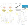 1:144 MicroDesign MD144250 - Photo Etched Detail Set for Launch vehicle 'Vostok' (Zvezda 7501)