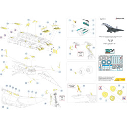 1:144 MicroDesign MD144249 - Photo Etched Detail Set for Tu-144 (Zvezda) & colored instrument panels