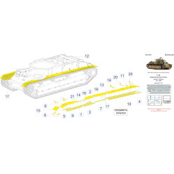 1:35 MicroDesign MD035337 - Photoetched Detail Set for Soviet tank T-28 Track shelves (Zvezda)