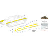 1:35 MicroDesign MD035337 - Photoetched Detail Set for Soviet tank T-28 Track shelves (Zvezda)