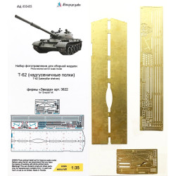 1:35 MicroDesign MD035425 - Photo Etched Detail Set for T-62fenders (Zvezda)