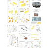 1:35 MicroDesign MD035430 - Photo Etched Detail Set for UAZ-3909 (for Zvezda 3644) colored
