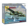 1:200 Zvezda 6186 Vācu bumbvedējs Junkers Ju-88А4