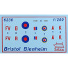 1:200 Zvezda 6230 Britu bumbvedējs Bristol Blenheim Mk.IV