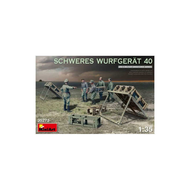 1:35 MiniArt 35273 German Schweres Wurfgerat 40 Rocket Launcher with 5 Figures