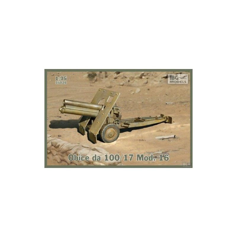 1:35 IBG Models 35028 Obice da 100/17 Mod. 16 (Italian Skoda 100mm Haubice)