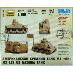 1:100 Zvezda 6264 - M3 Lee Американский средний танк