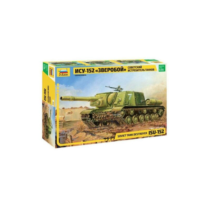 1:35 Zvezda 3532 - ISU-152 padomju tanku iznīcinātājs