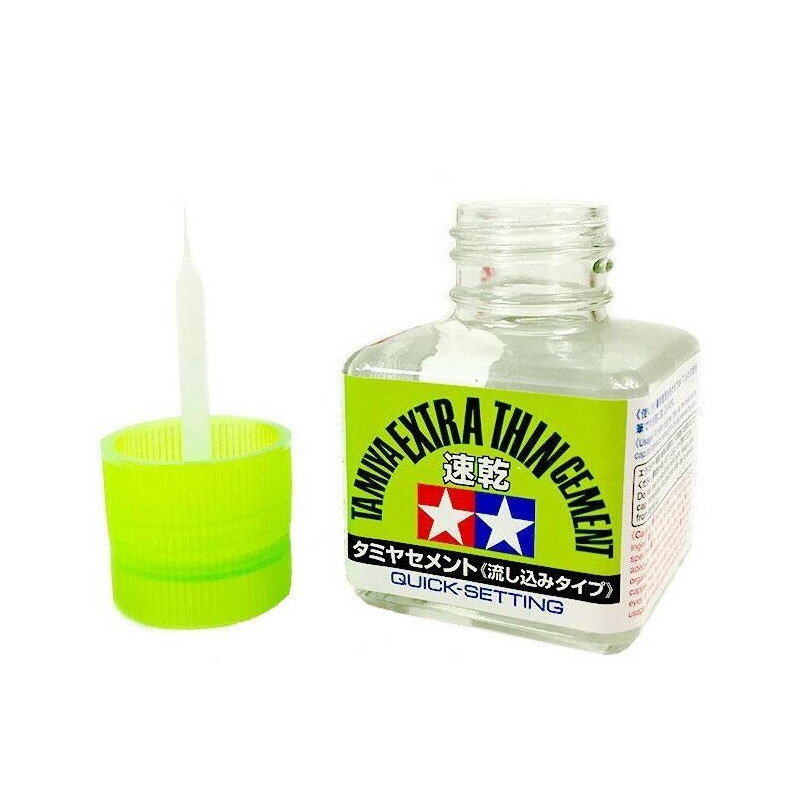 Tamiya 87182 Ātri cietējoša šķidra līme modeļiem ar smalku otiņu 40 ml.