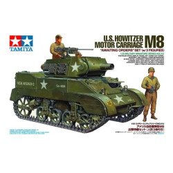 1:35 Tamiya 35312 U.S. Howitzer Motor Carriage M8 "Awaiting Orders" with 3 Figures