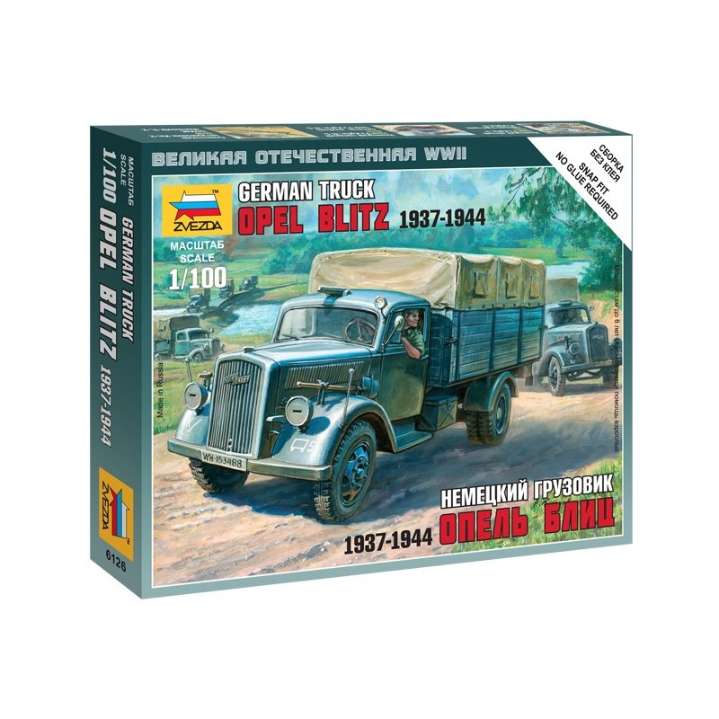 1:100 Zvezda 6126 - Немецкий грузовик Опель Блиц 1937-1944