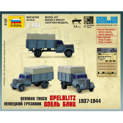 1:100 Zvezda 6126 - Vācu kravas automašīna Opel Blitz 1937 -1944