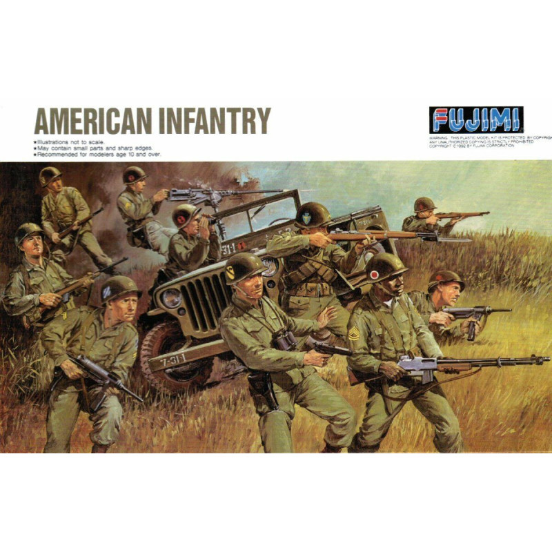 1:76 / 1:72 Fujimi 76027 WWII American infantry