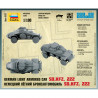 1:100 Zvezda 6157 - Vācu vieglā bruņu automašīna Sd.Kfz.222