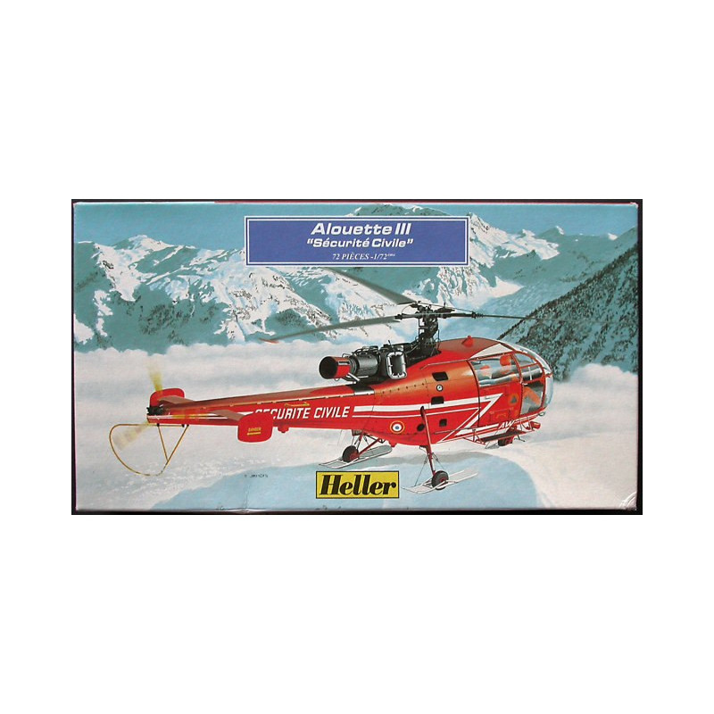 1:72 Heller 80289 Alouette III Securite Civile