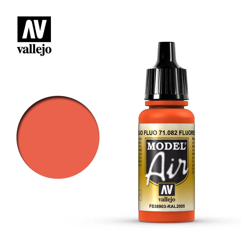 Vallejo Model Air 17 ml 71.082 Fluorescent Red