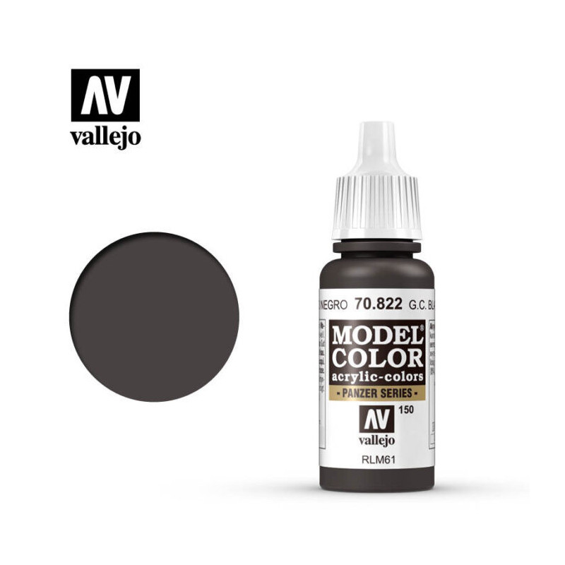 Vallejo Model Color 17 ml 70.822 German Camouflage Black Brown