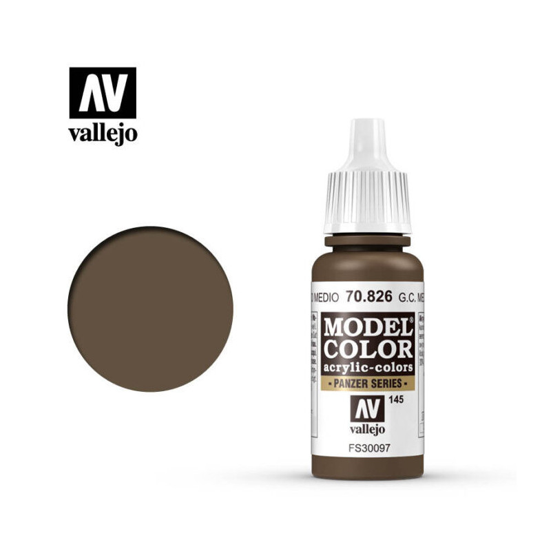 Vallejo Model Color 17 ml 70.826 German Camouflage Medium Brown