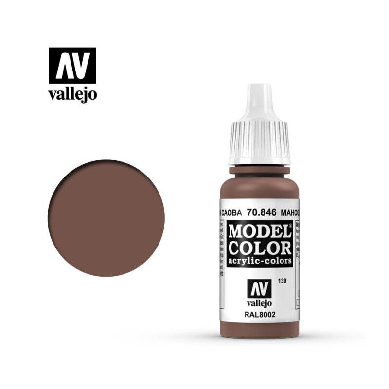 Vallejo Model Color 17 ml 70.846 Mahogany Brown