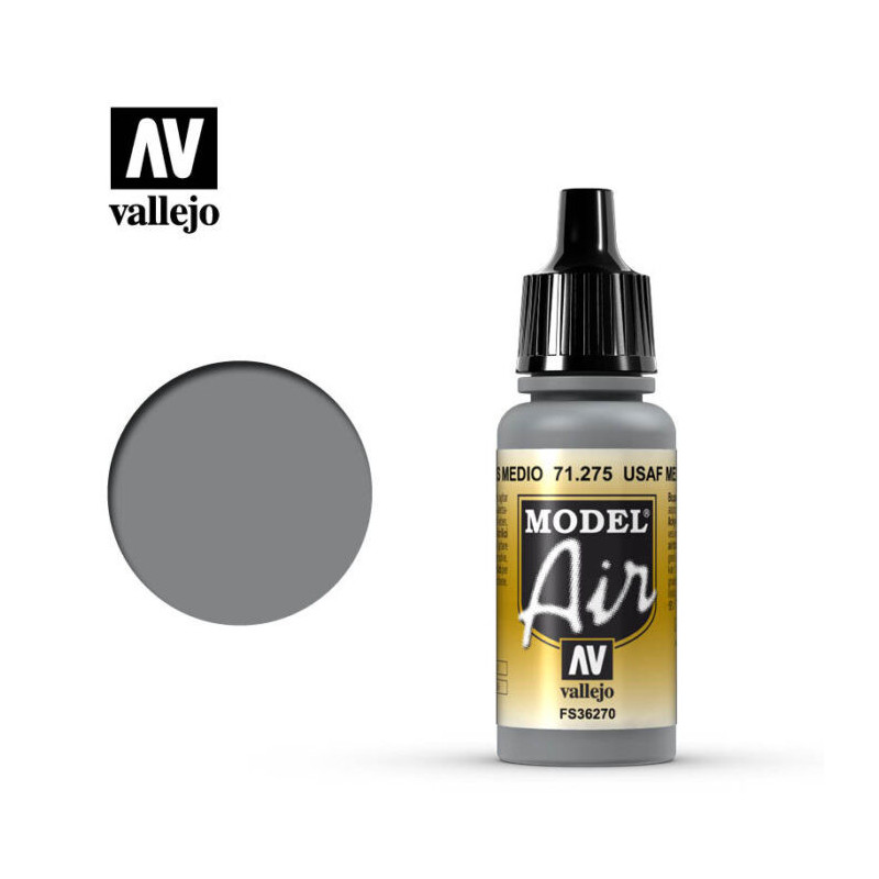 Vallejo Model Air 17 ml 71.275 USAF Medium Gray