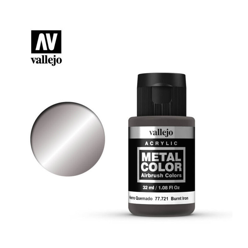Vallejo Metal Color Paint 32 ml 77.721 Burnt Iron