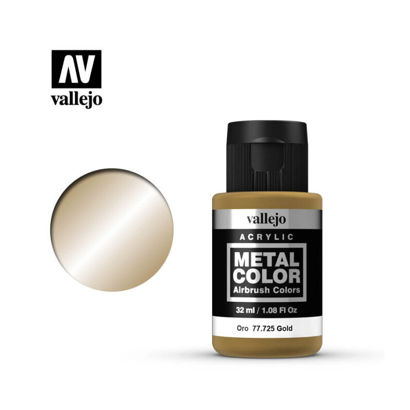 Vallejo Metal Color Paint 32 ml 77.725 Gold