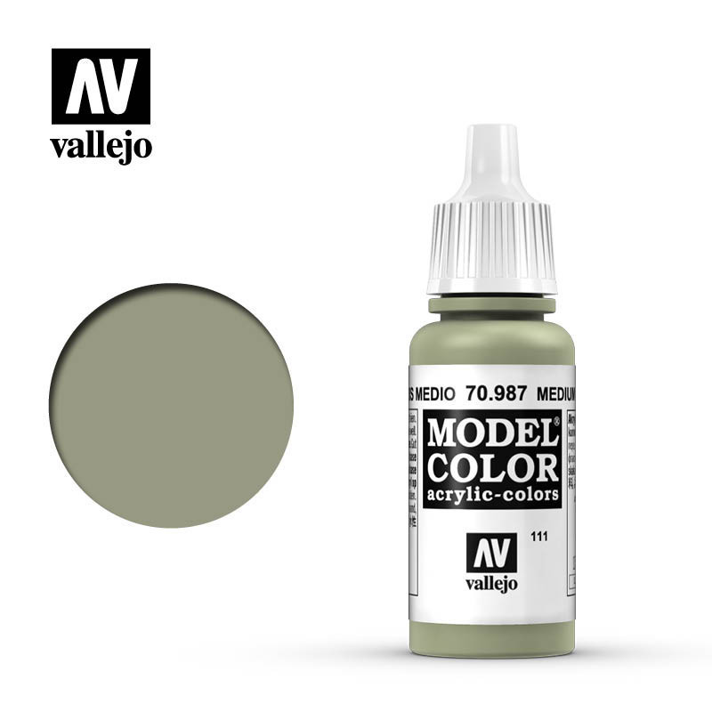 Vallejo Model Color 17 ml 70.987 Medium Grey