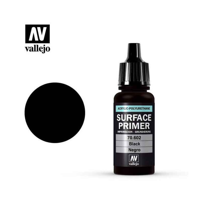 Vallejo Surface Primer 18 ml 70.602 Black