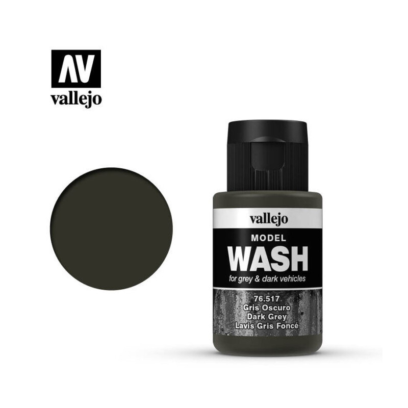 Vallejo Model Wash 35 ml 76.517 Dark Grey