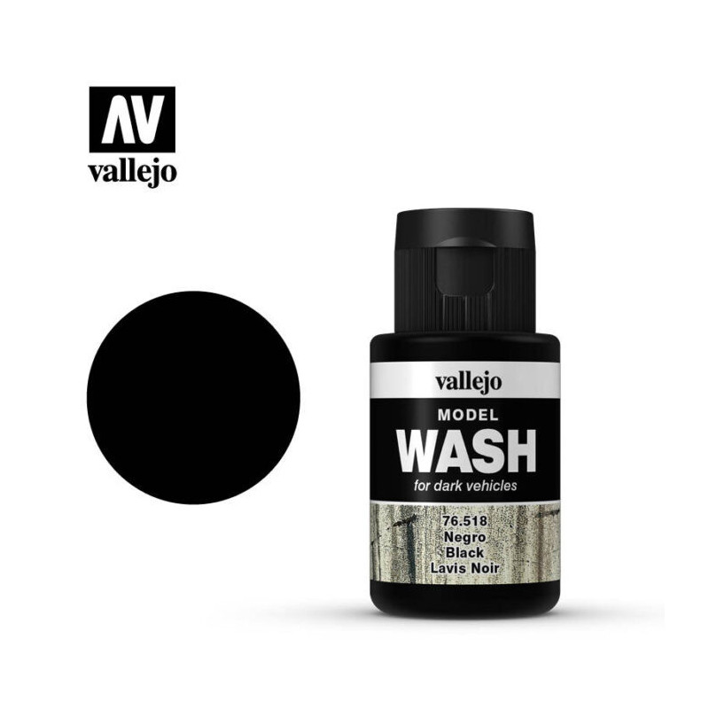 Vallejo Model Wash 35 ml 76.518 Black