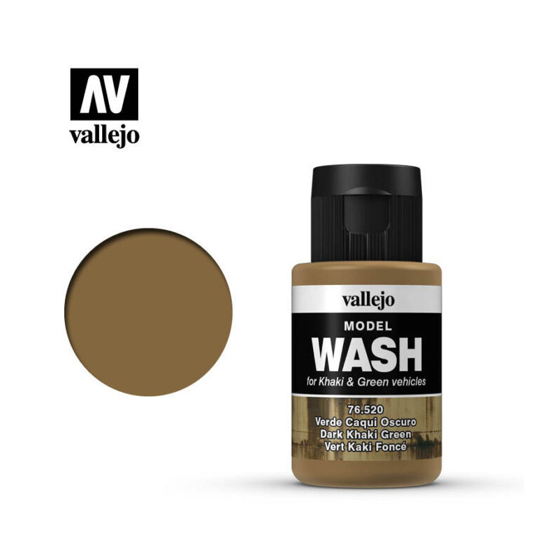 Vallejo Model Wash 35 ml 76.520 Dark Khaki Green
