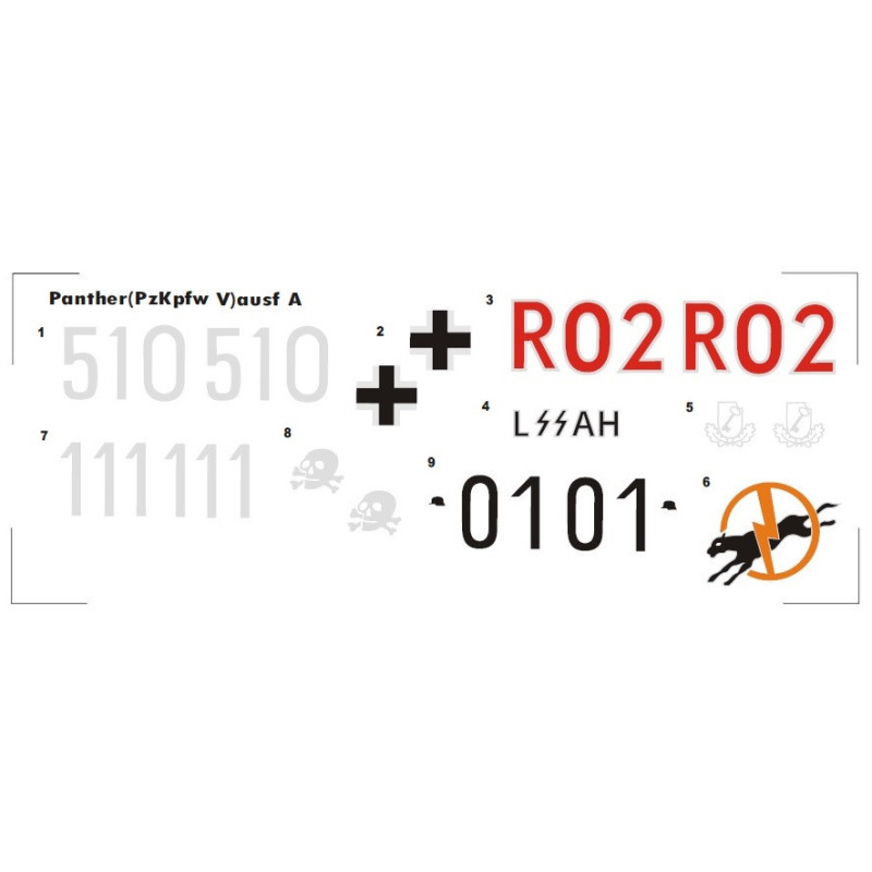 1:35 C3D Decals 35014 Pz.Kpfw. V ausf. A Panther