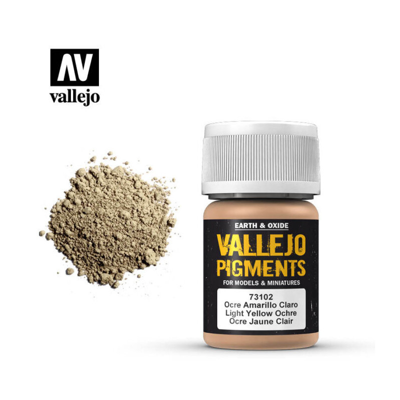 Vallejo Pigments 35 ml 73.102 Light Yellow Ocre