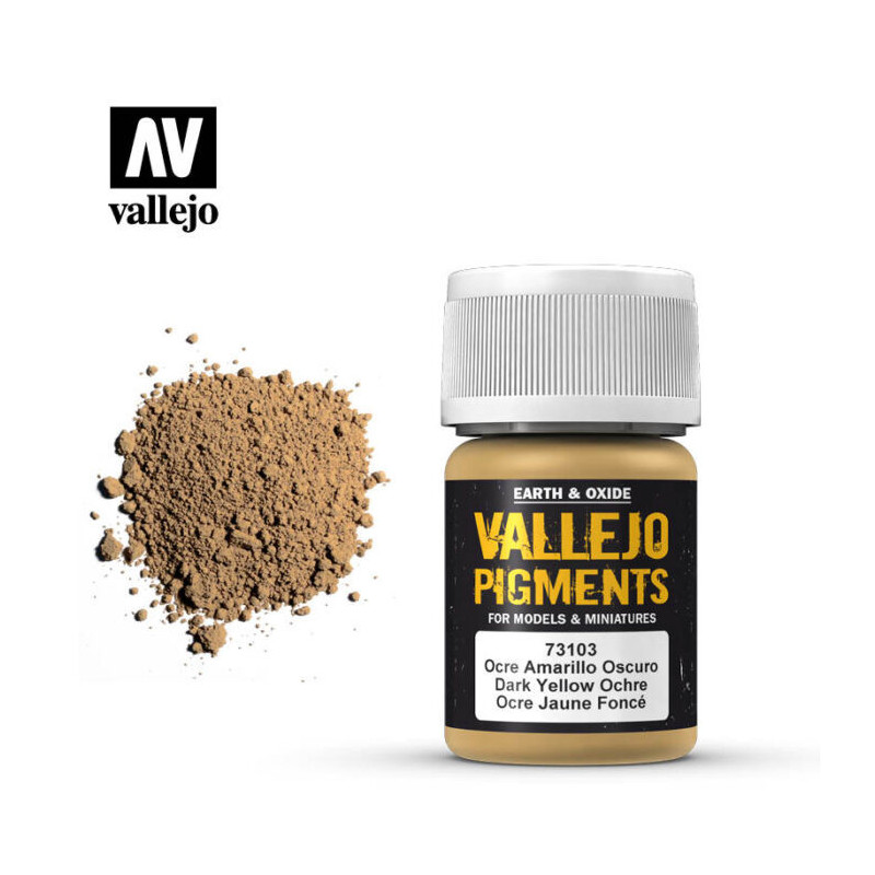 Vallejo Pigments 35 ml 73.103 Dark Yellow Ocre