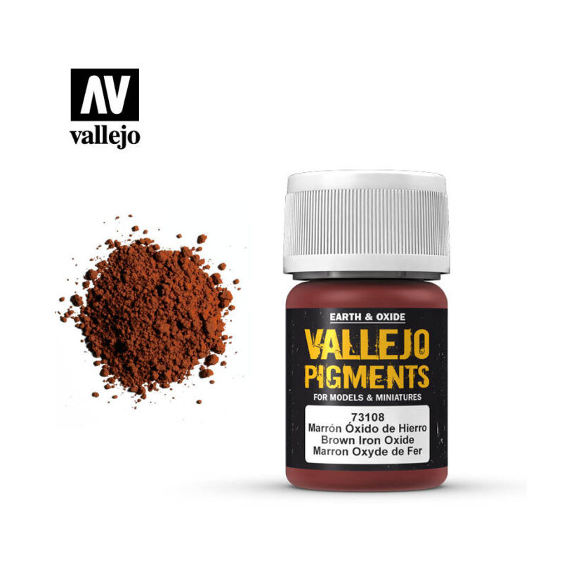 Vallejo Pigments 35 ml 73.108 Brown Iron Oxide