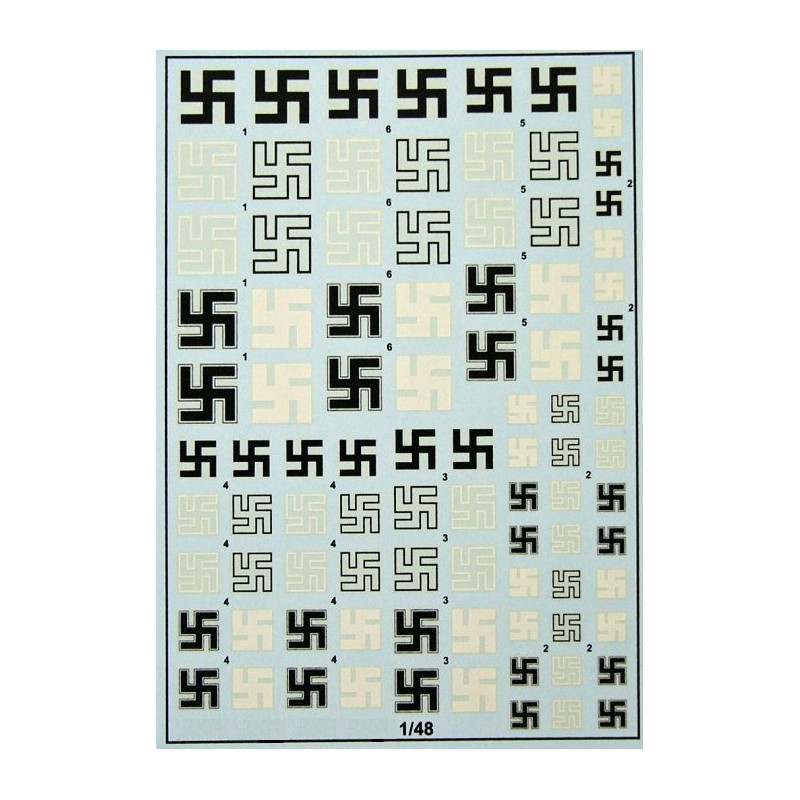 1:48 Begemot Decals 48-000 - German Swastika Luftwaffe 1939-1945