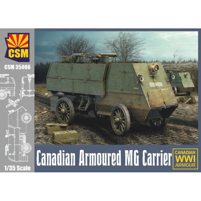1:35 Copper State Models 35006 Canadian Armoured Machine Gun Carrier WW I