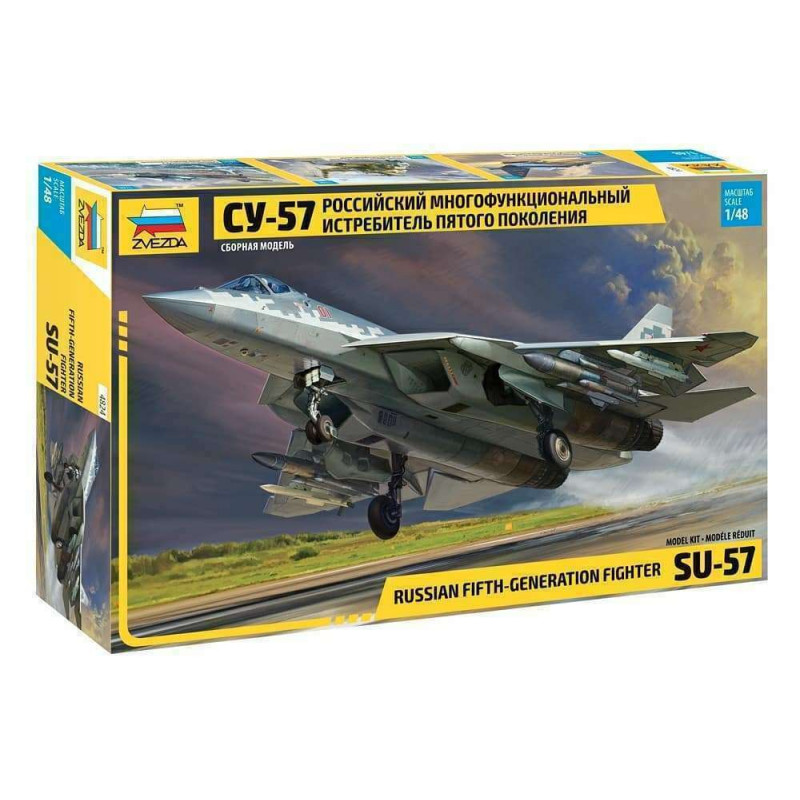 1:48 Zvezda 4824 Sukhoi SU-57 Russian Fifth-Generation Fighter