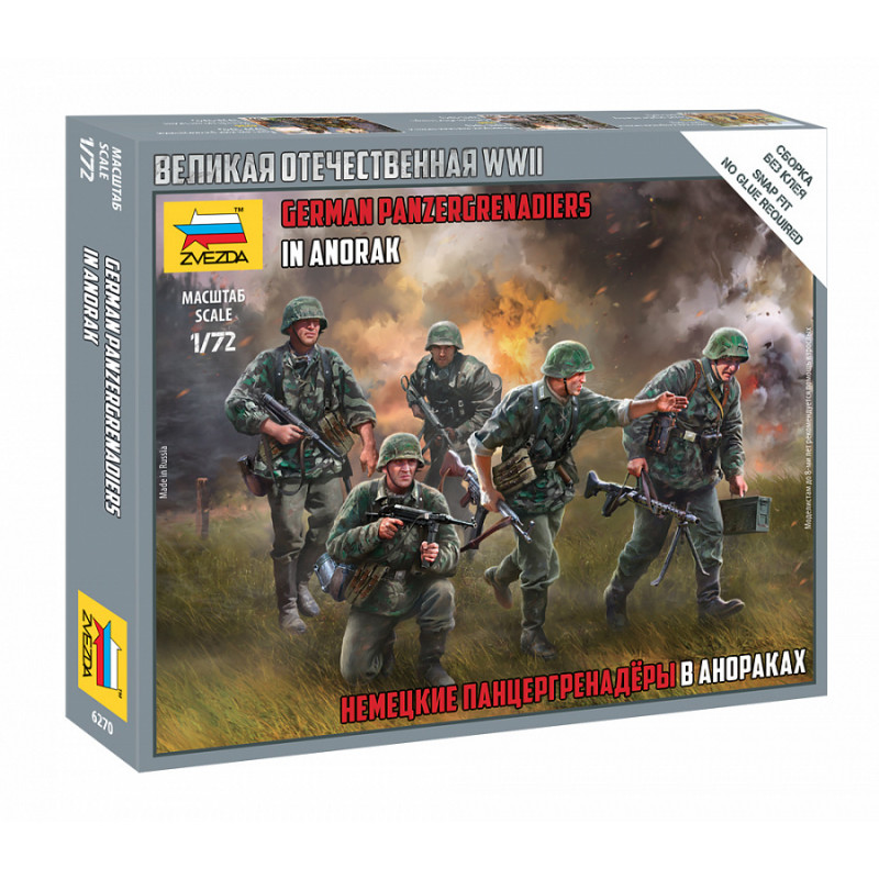 1:72 Zvezda 6270 Vācu tanku grenadieri anorakās