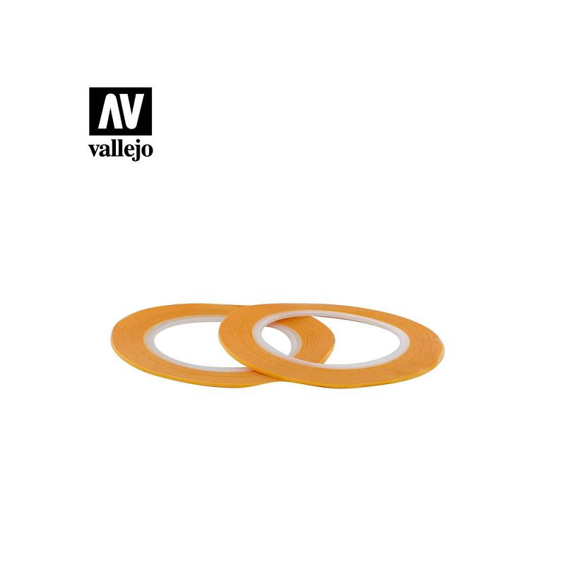 Vallejo T07002 - Masking Tape 1mmx18m – Twin Pack