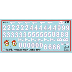 1:35 Zvezda 3675 T-90MS Krievijas galvenais kaujas tanks