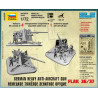 1:72 Zvezda 6158 Vācu pretgaisa aizsardzības lielgabals 88 mm Flak 36/37 ar apkalpi